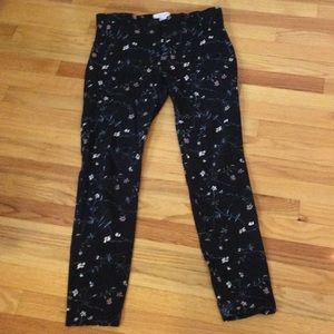 Primark Black Floral Skinny Pants